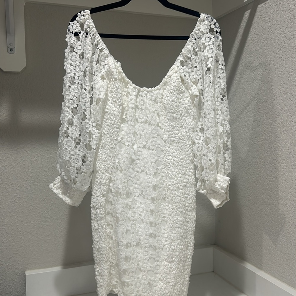 White bridal dress